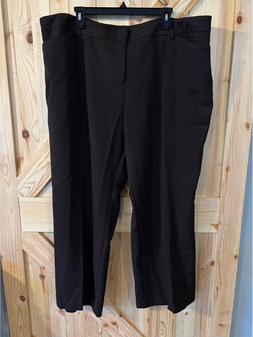 Lane Bryant Houston Trouser 24 Petite Dark Brown NWT